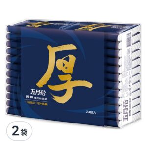五月花 厚棒袖珍包面紙192張 × 2袋